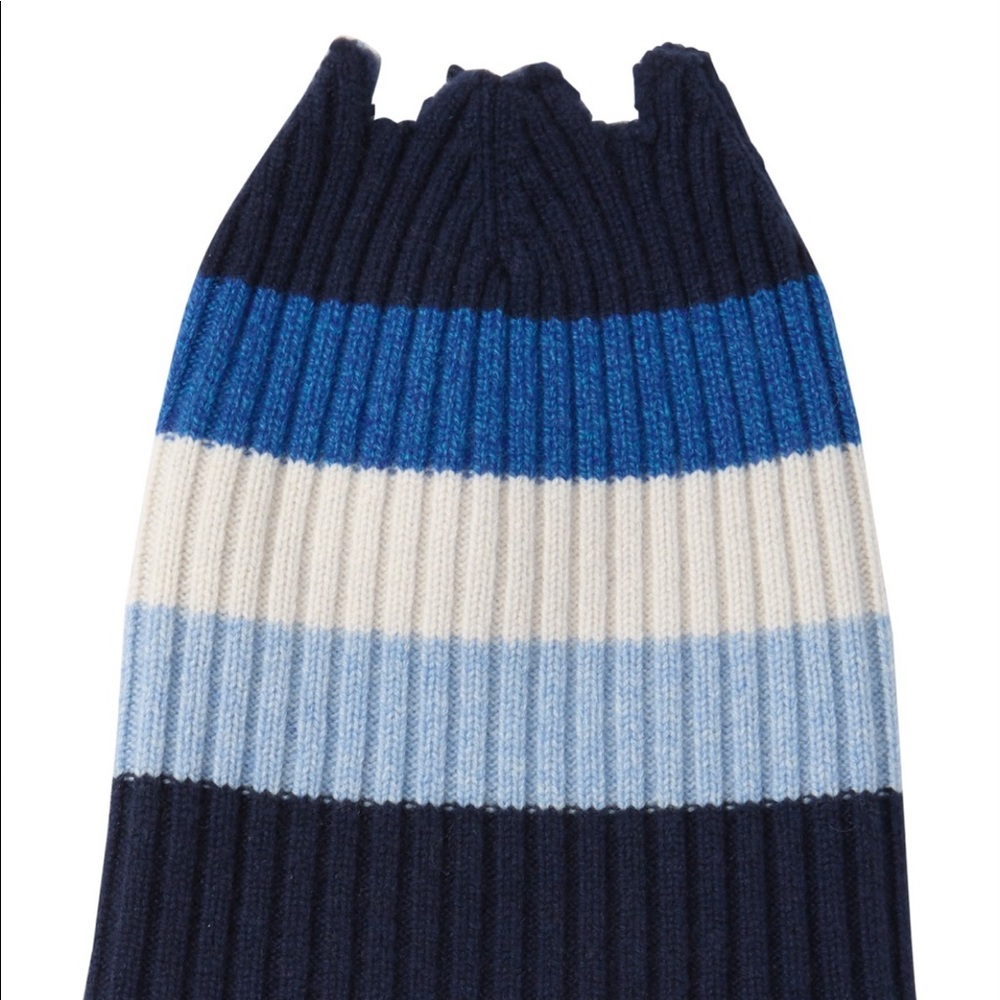 Burberry💙Rubbed Open Top Cashmere Color Block - Picture 2 of 5